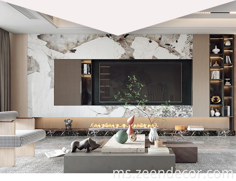 Harga Kilang Custom Gloss High Marmar UV Sheet 1220*2440*3mm PVC Papan kalis air untuk hiasan dalaman